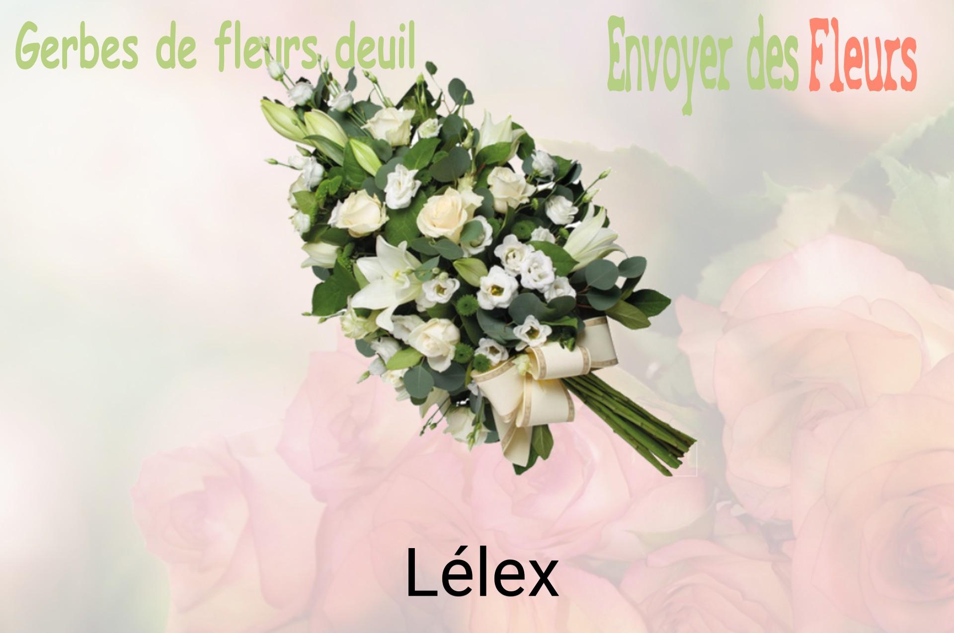 Gerbe de fleurs de deuil livrée à Lélex